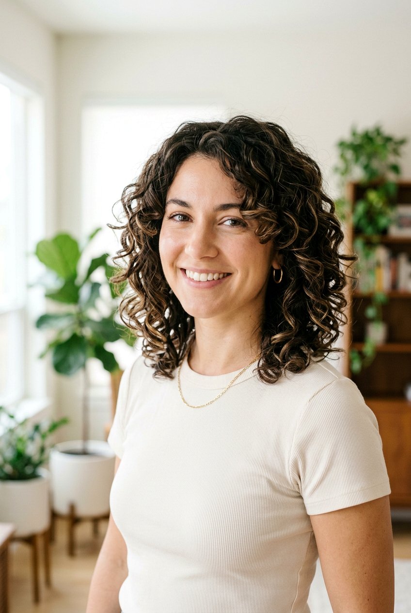 Medium Curly Cut With Face Framing Layers - 20 low maintenance haircut for curly thick hair - 20 low maintenance haircut for curly thick hair