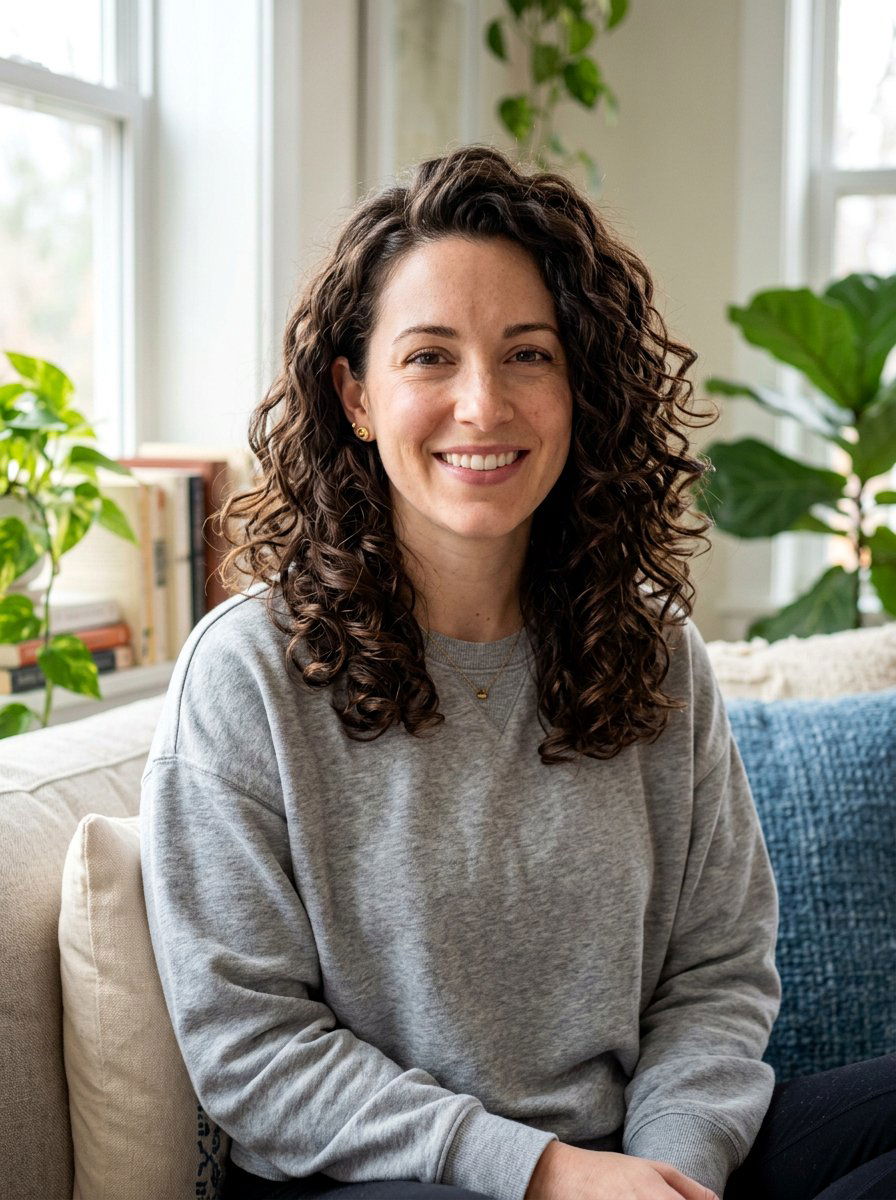 Medium Curly Layered Haircut For Postpartum - 20 haircut for postpartum curls - 20 haircut for postpartum curls