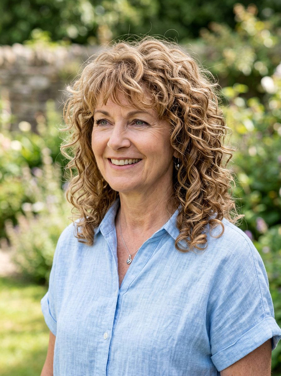 Medium Curly Shag With Layers - 20 curly shag haircut for women over 60 - 20 curly shag haircut for women over 60