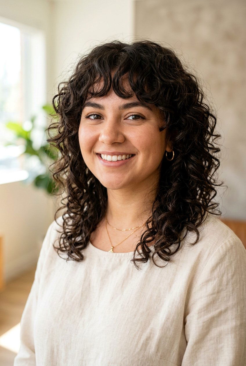 Medium Curly Wolf Cut For Round Face - 20 curly wolf cut for round face - 20 curly wolf cut for round face