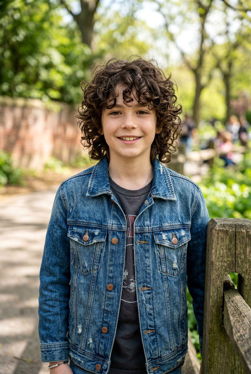 Medium Curly Wolf Cut - 20 boys wolf cut for curly hair