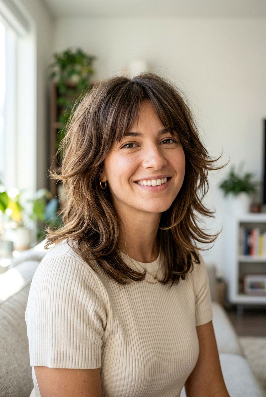 Medium Cut With Flipped Up Layers - 20 medium haircut with flipped ends - 20 medium haircut with flipped ends