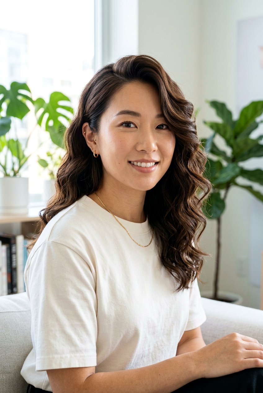 Medium Digital Perm With Side Part - 20 digital perm for medium length hair - 20 digital perm for medium length hair