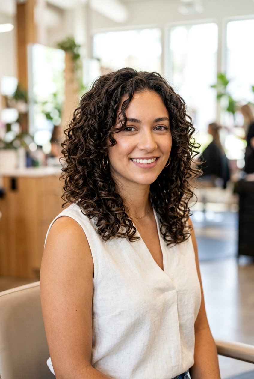 Medium Feathered Cut For Curly Hair - 20 medium haircut with feathered layers - 20 medium haircut with feathered layers