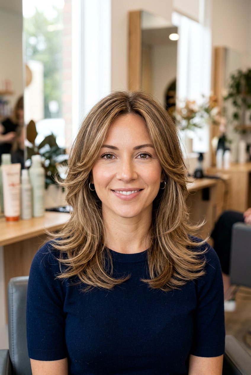 Medium Feathered Haircut for Heart Shaped Face - 20 medium haircut for heart shaped face women - 20 medium haircut for heart shaped face women