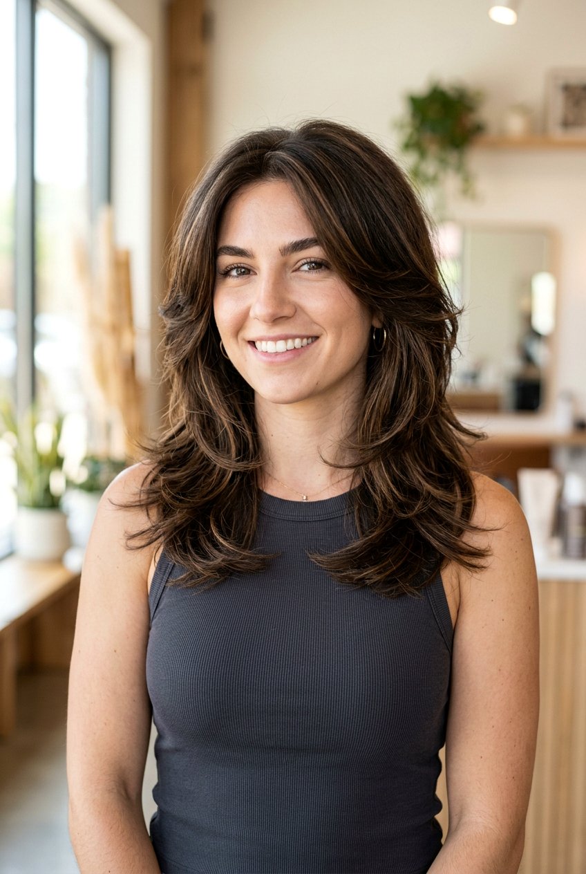 Medium Feathered Layers For Thick Hair - 20 medium haircut with feathered layers - 20 medium haircut with feathered layers