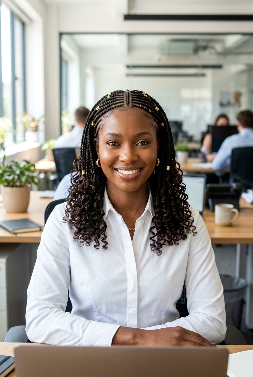 Medium Fulani Braids With Curly Ends - 20 fulani braids with curly ends - 20 fulani braids with curly ends