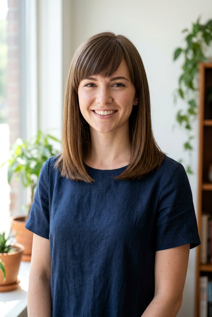 Medium Hair With Side Blunt Bangs - 20 medium hair with blunt bangs - 20 medium hair with blunt bangs