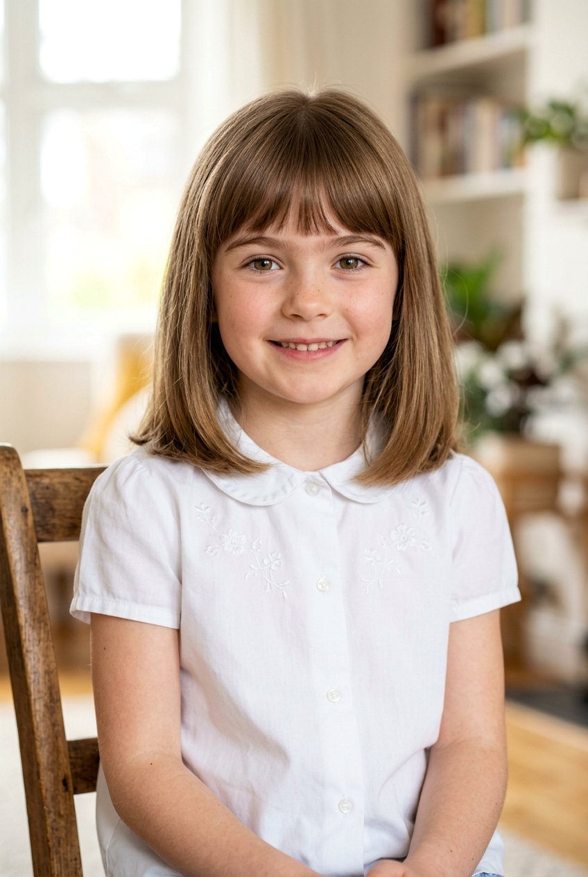 Medium Haircut With Arched Bangs - 20 little girls haircut ideas with bangs - 20 little girls haircut ideas with bangs