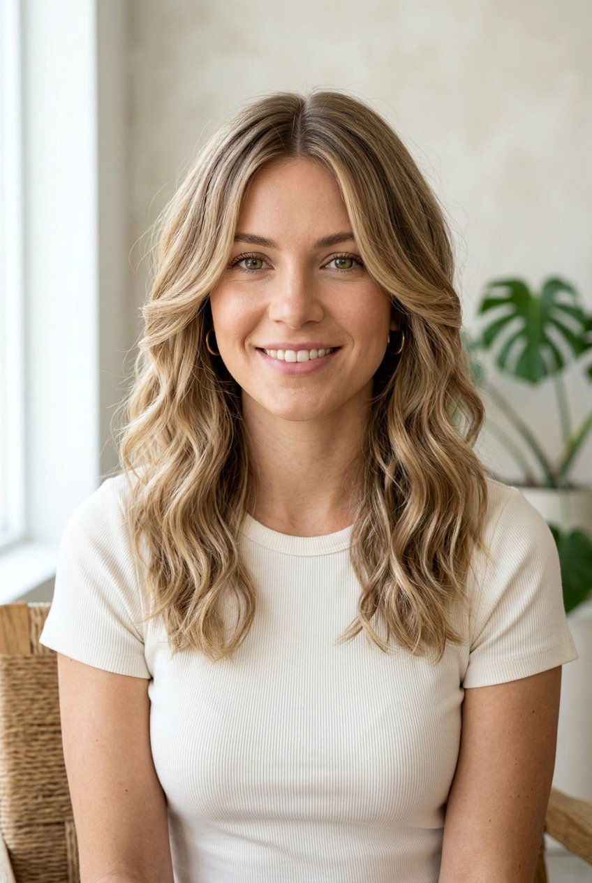 Medium Haircut With Face Framing Layers And Middle Part - 20 face framing haircut for medium hair - 20 face framing haircut for medium hair