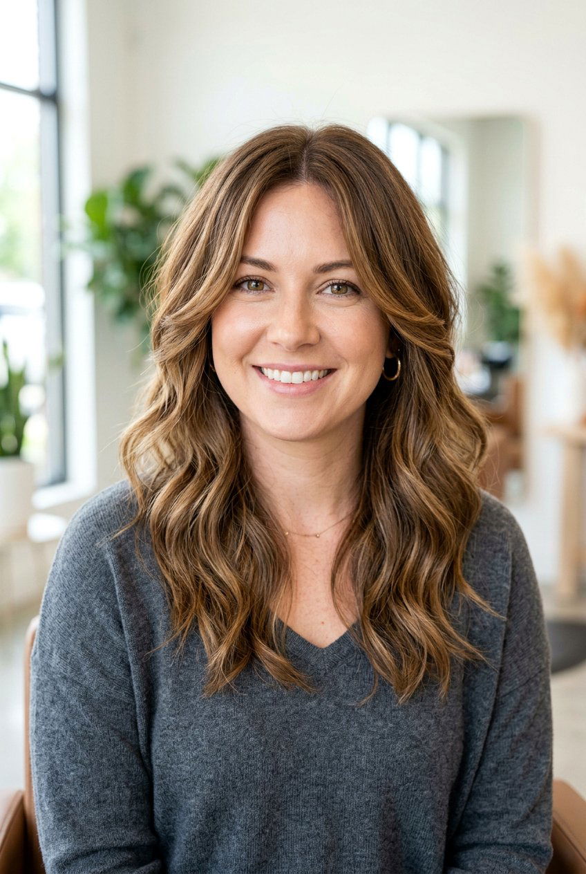 Medium Haircut With Face Framing Layers For Round Face - 20 face framing haircut for medium hair - 20 face framing haircut for medium hair