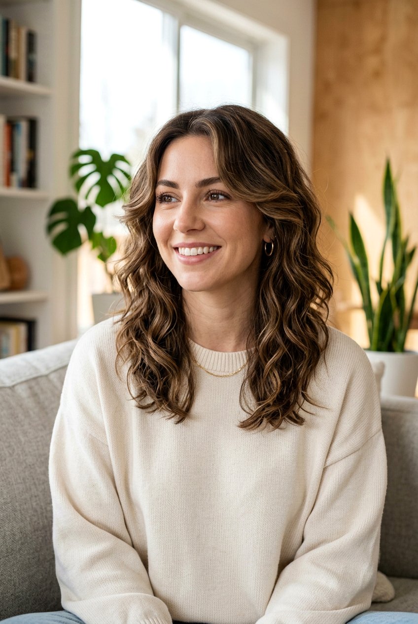 Medium Haircut With Face Framing Layers For Wavy Hair - 20 face framing haircut for medium hair - 20 face framing haircut for medium hair