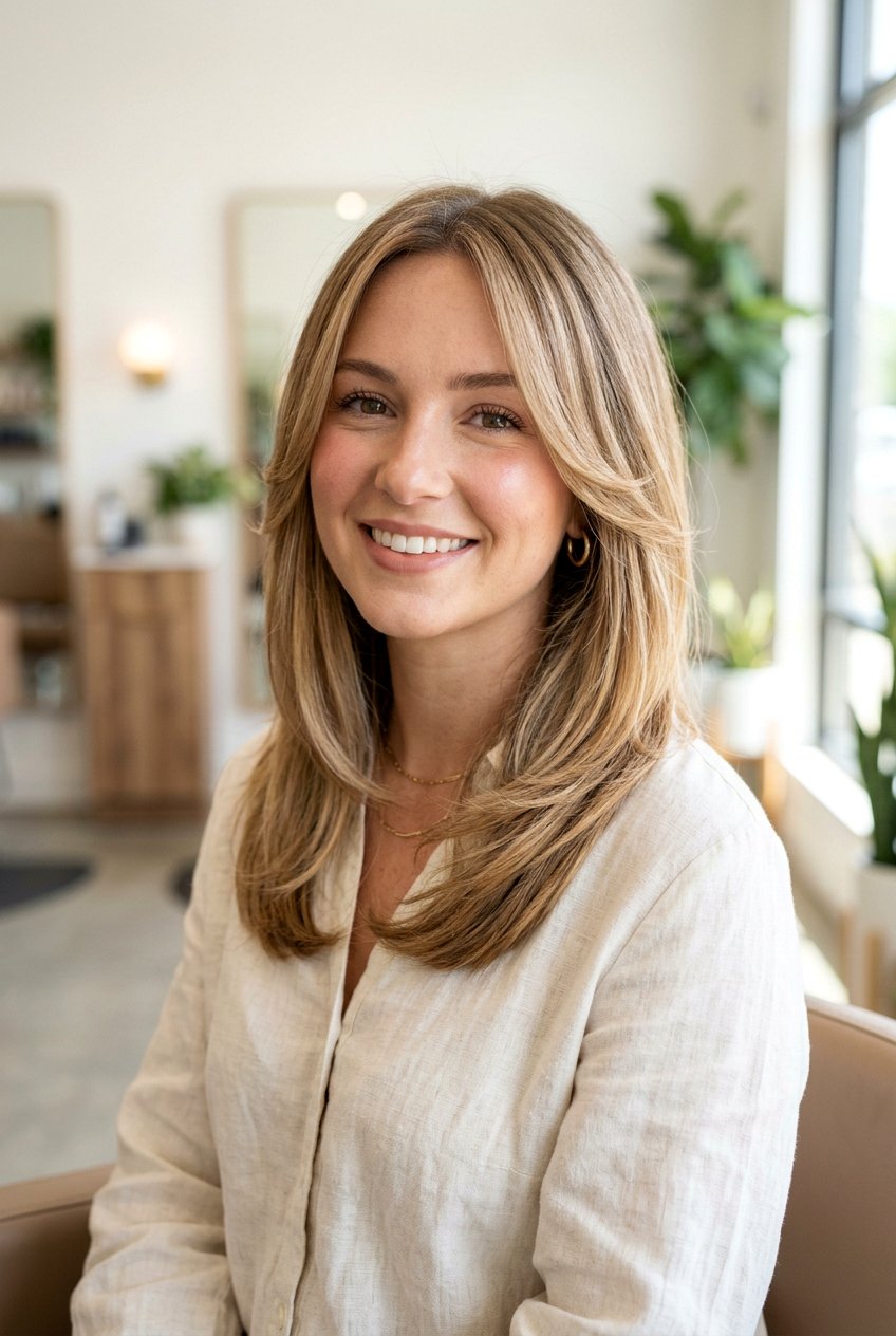 Medium Haircut With Soft Face Framing Layers - 20 face framing haircut for medium hair - 20 face framing haircut for medium hair