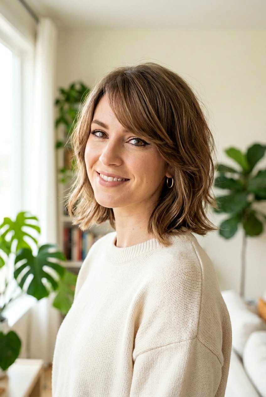 20 Flattering Medium Haircut Styles For Square Face Women