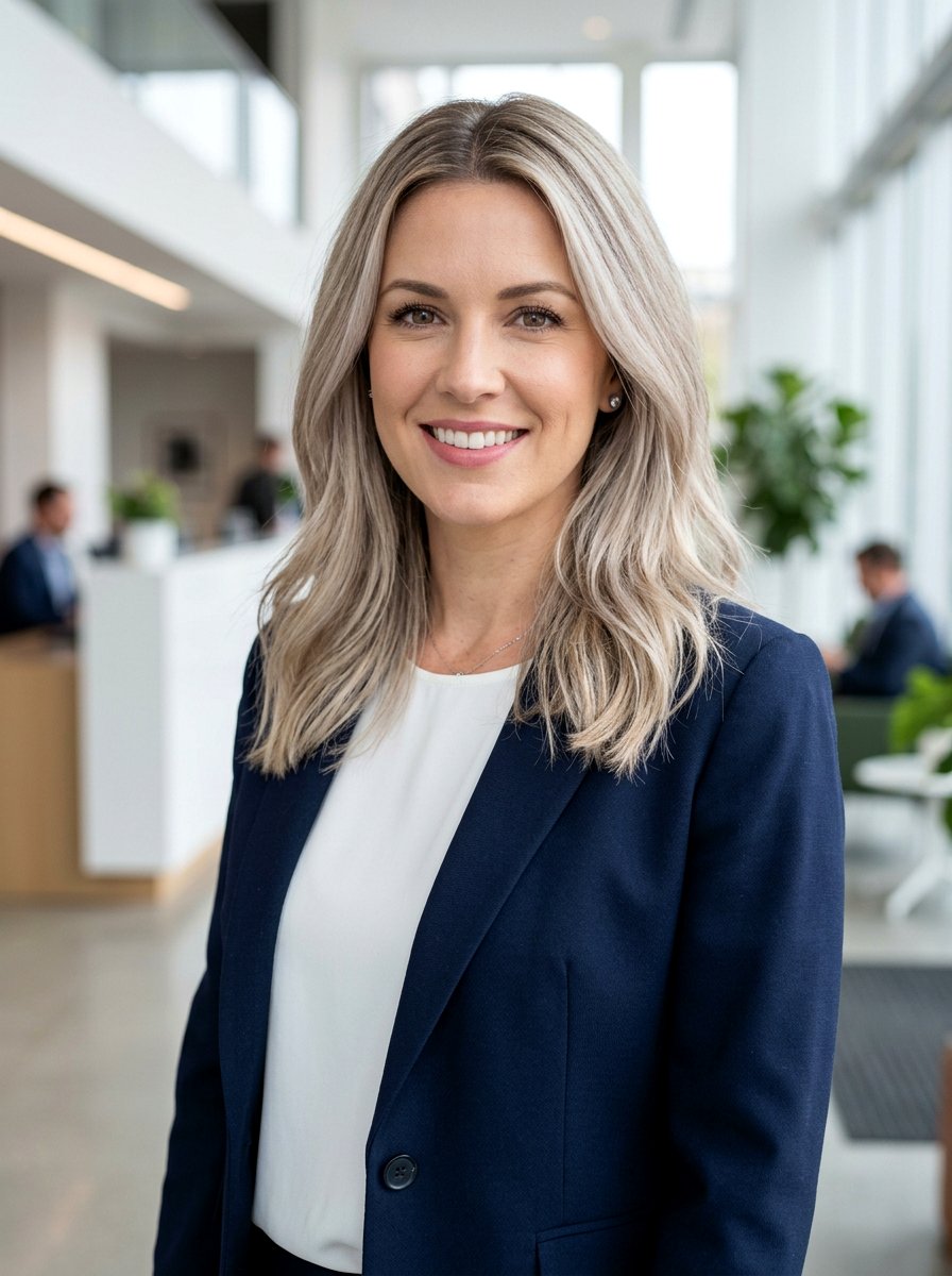 Medium Icy Blonde Root Smudge Hair - 20 icy blonde with root smudge - 20 icy blonde with root smudge