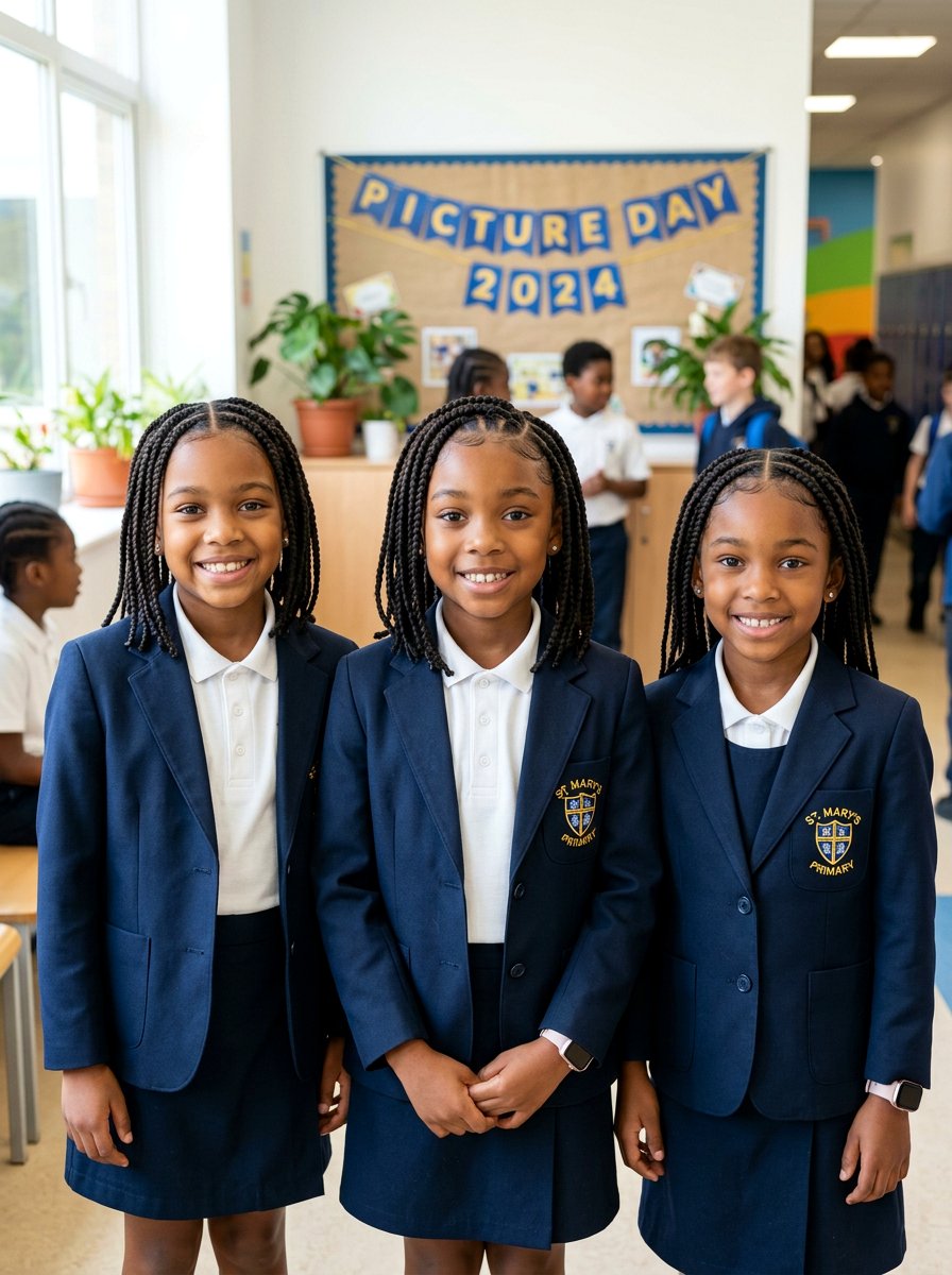 Medium Knotless Braids Picture Day - 20 picture day braids for black girls - 20 picture day braids for black girls