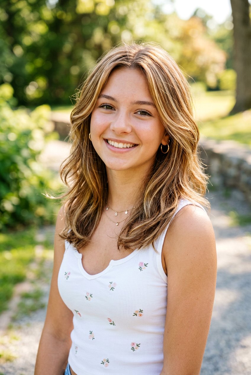 Medium Layered Hair With Highlights - 20 medium haircut for teenage girls with layers - 20 medium haircut for teenage girls with layers