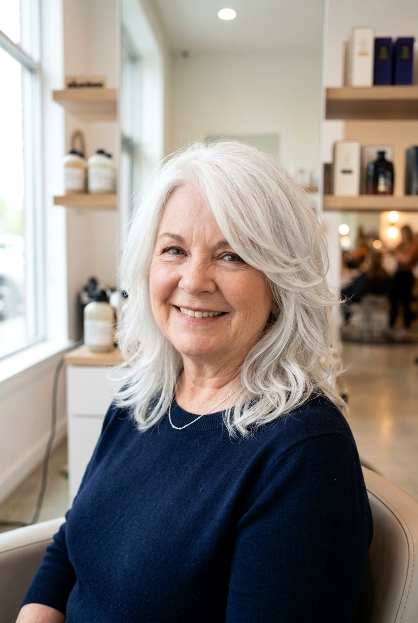 Medium Layered Haircut For Round Face Over 60 - 20 medium haircut for women over 60 with layers - 20 medium haircut for women over 60 with layers