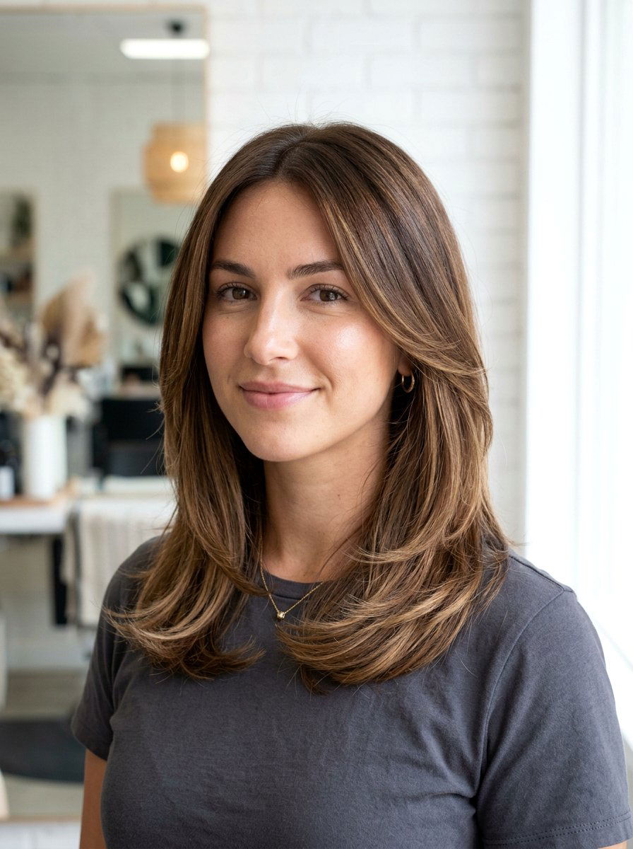 Medium Layered Haircut For Thick Hair - 20 polished medium layered haircut - 20 polished medium layered haircut