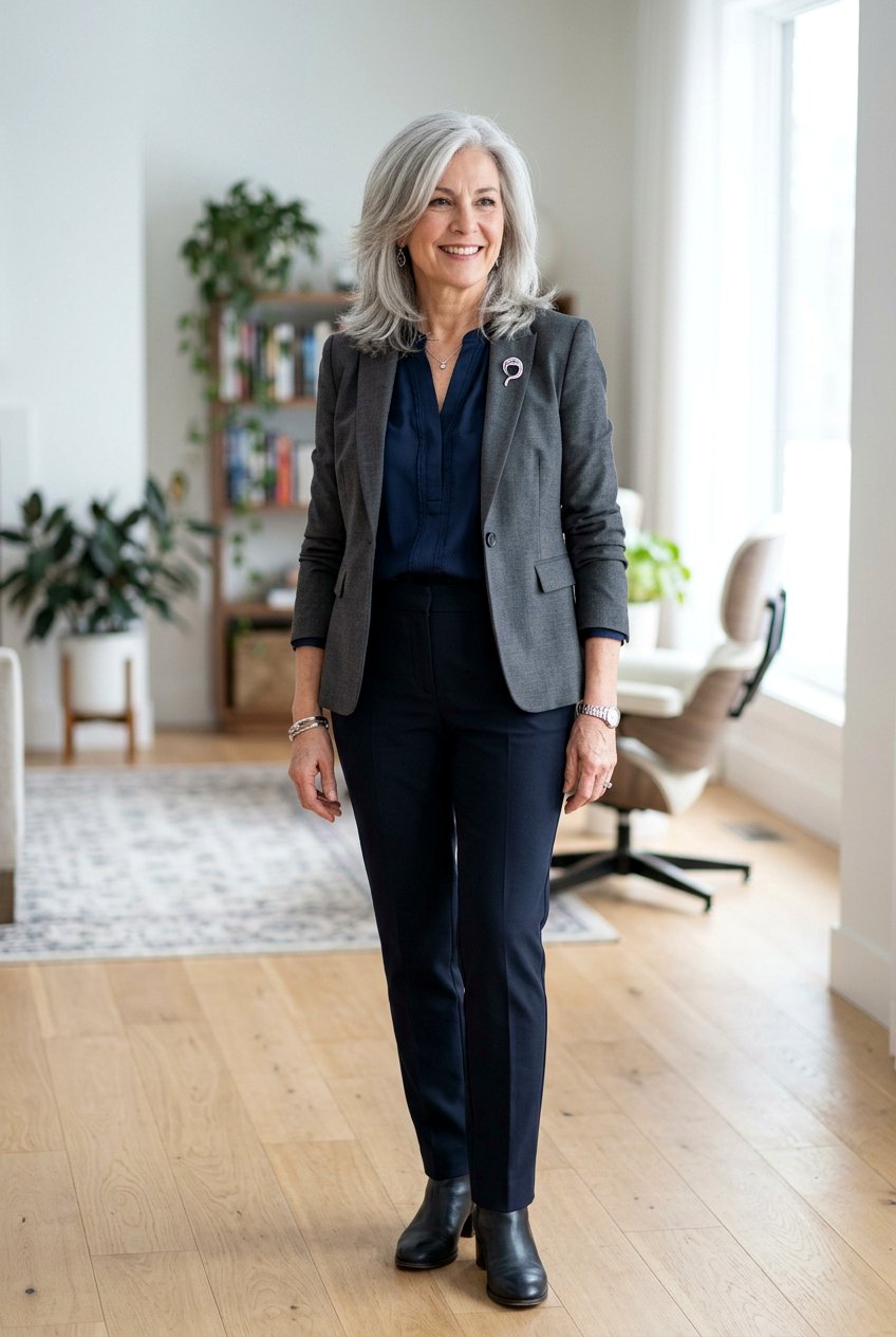 20 Flattering Medium Haircut for Women Over 60 With Layers