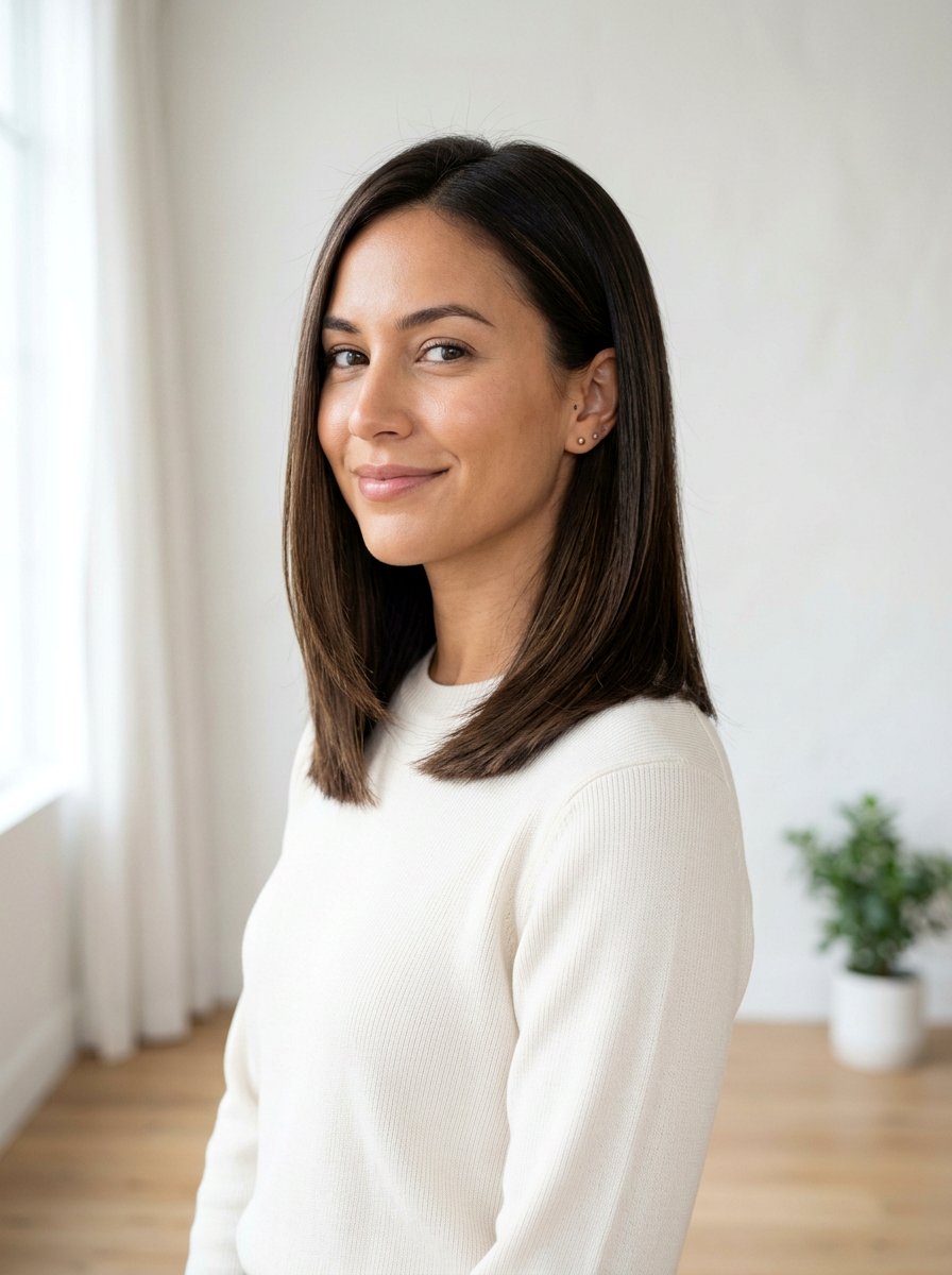 Medium Layered Haircut With Blunt Ends - 20 polished medium layered haircut - 20 polished medium layered haircut