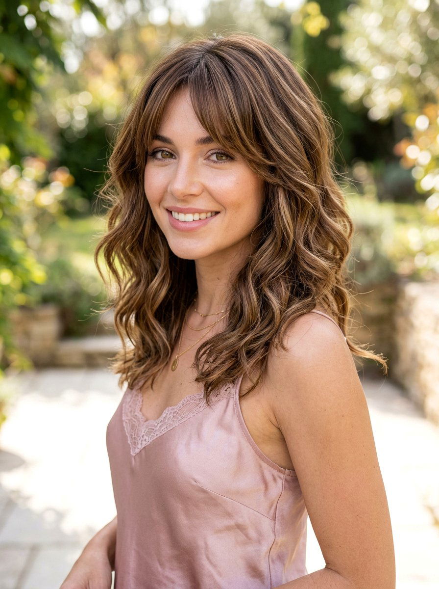 Medium Layered Haircut With Curtain Bangs - 20 elegant layered haircut with curtain bangs - 20 elegant layered haircut with curtain bangs