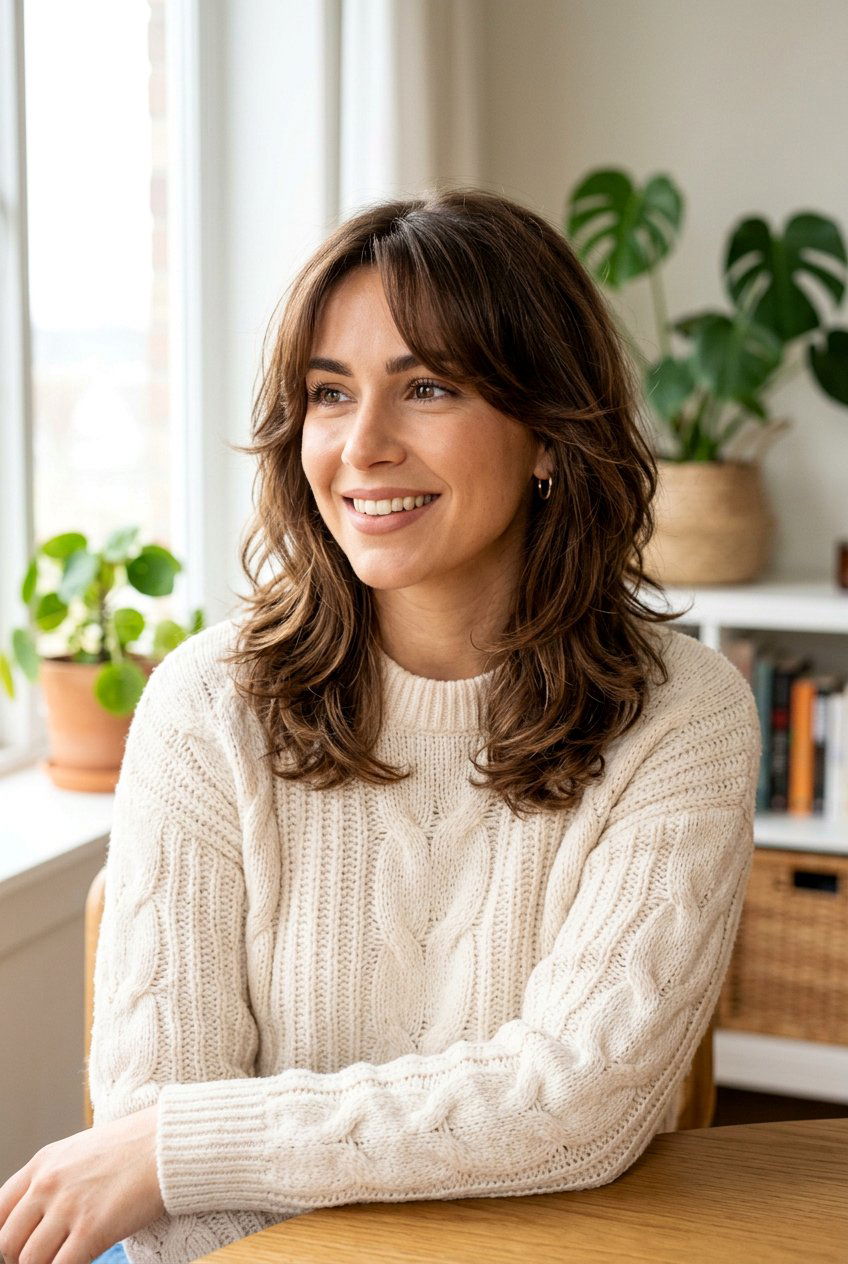 Medium Layered Haircut With Curtain Bangs - 20 modern layered haircut with curtain bangs - 20 modern layered haircut with curtain bangs