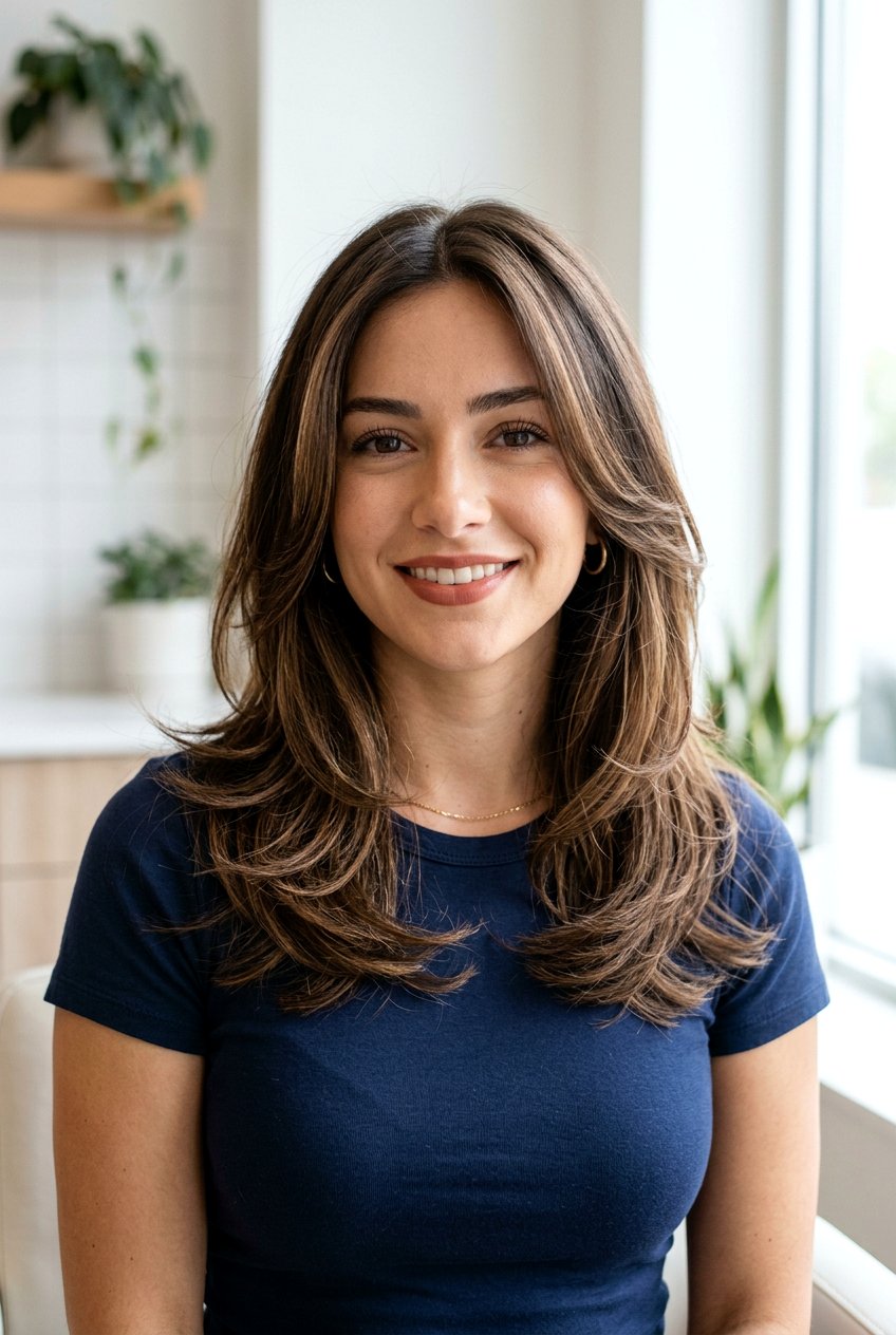 Medium Layered Haircut for Frizzy Hair - 20 haircuts for dry frizzy hair - 20 haircuts for dry frizzy hair