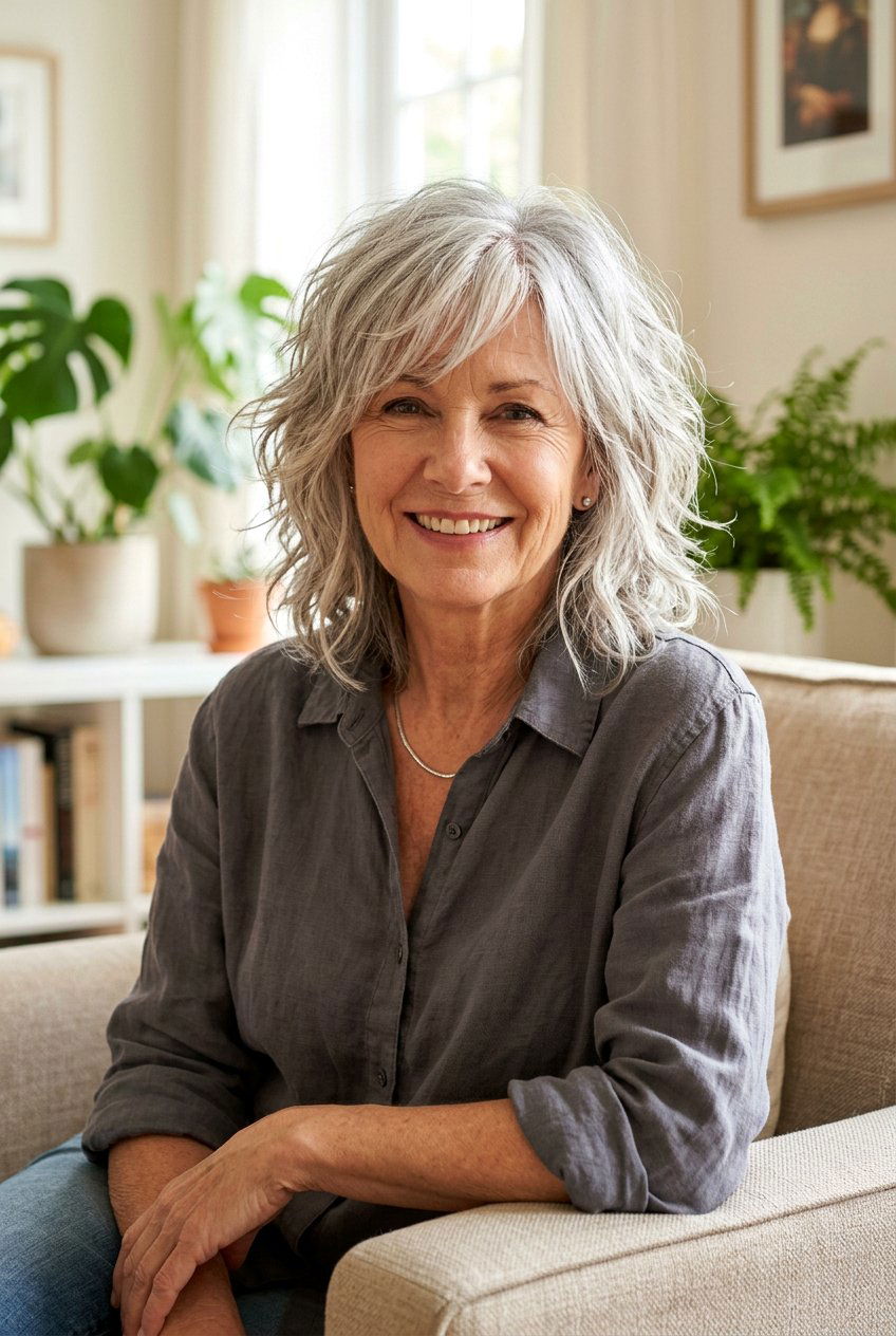 Medium Layered Shag Haircut For Over 60 - 20 medium haircut for women over 60 with layers - 20 medium haircut for women over 60 with layers