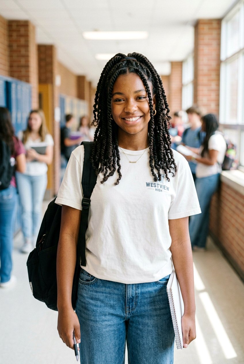 Medium Layered Twists For School - 20 school protective styles for black girls - 20 school protective styles for black girls