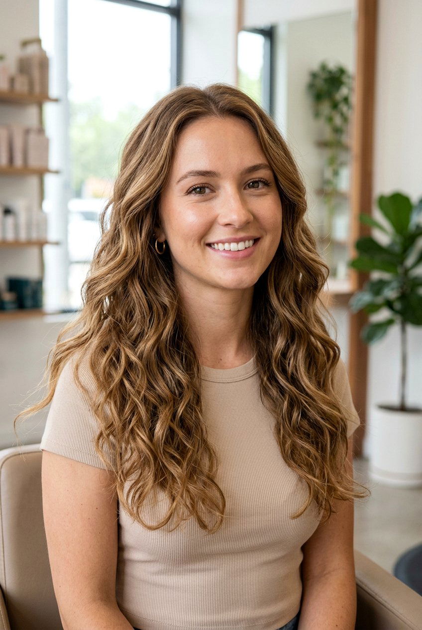 Medium Length Beach Wave Perm - 20 beach wave perm - 20 beach wave perm