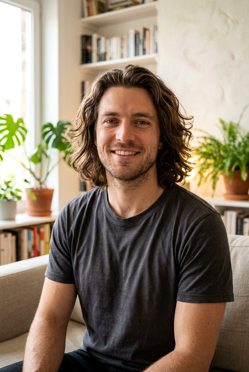 Medium Length Bro Flow With Soft Layers - 20 bro flow with layers men - 20 bro flow with layers men