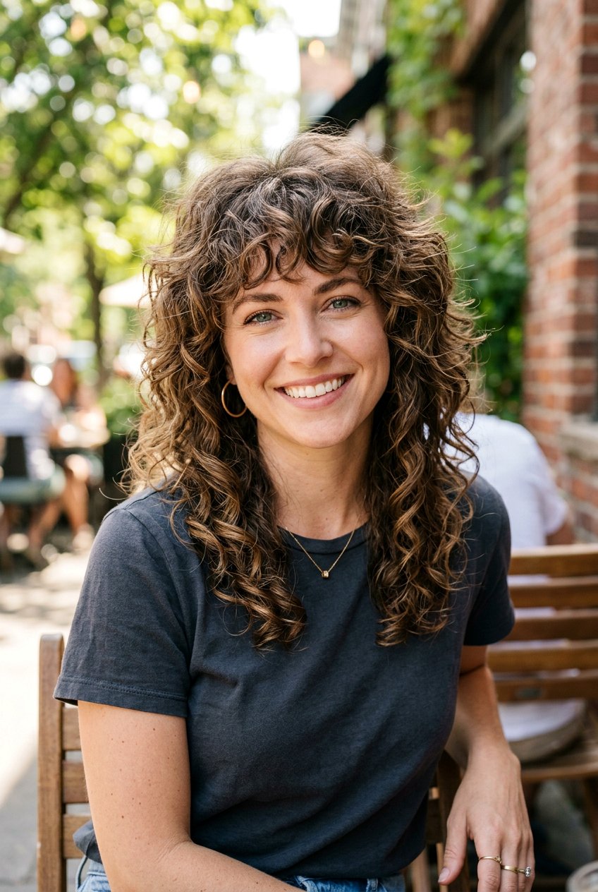 Medium Length Curly Shag Haircut For Thick Wavy Hair - 20 medium haircut for wavy thick hair - 20 medium haircut for wavy thick hair