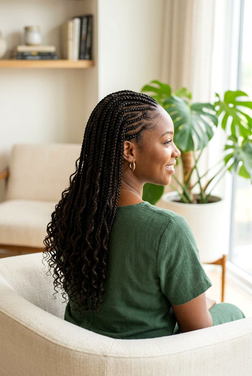 Medium Length Goddess Braids - 20 goddess braids hairstyles - 20 goddess braids hairstyles