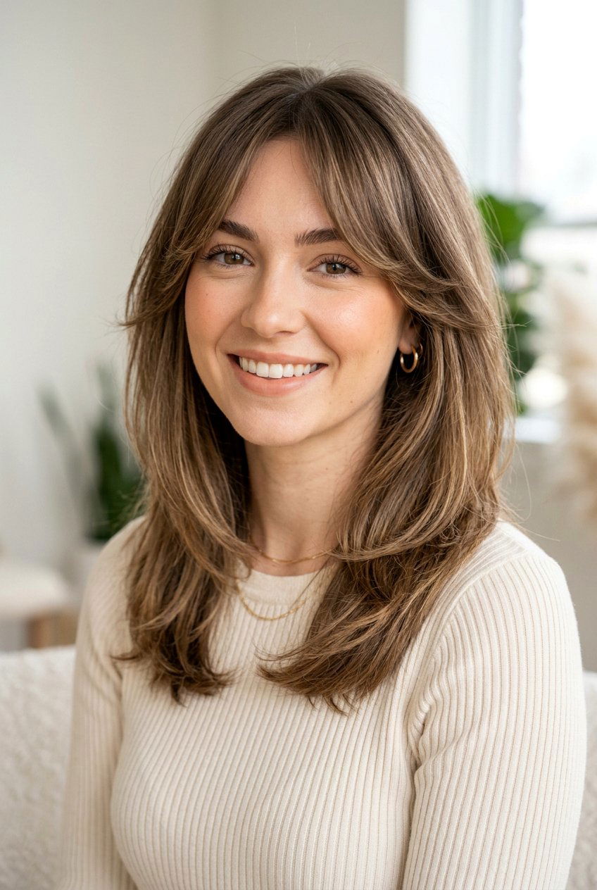 Medium Length Hair With Curtain Bangs For Thin Hair - 20 curtain bangs for thin hair - 20 curtain bangs for thin hair