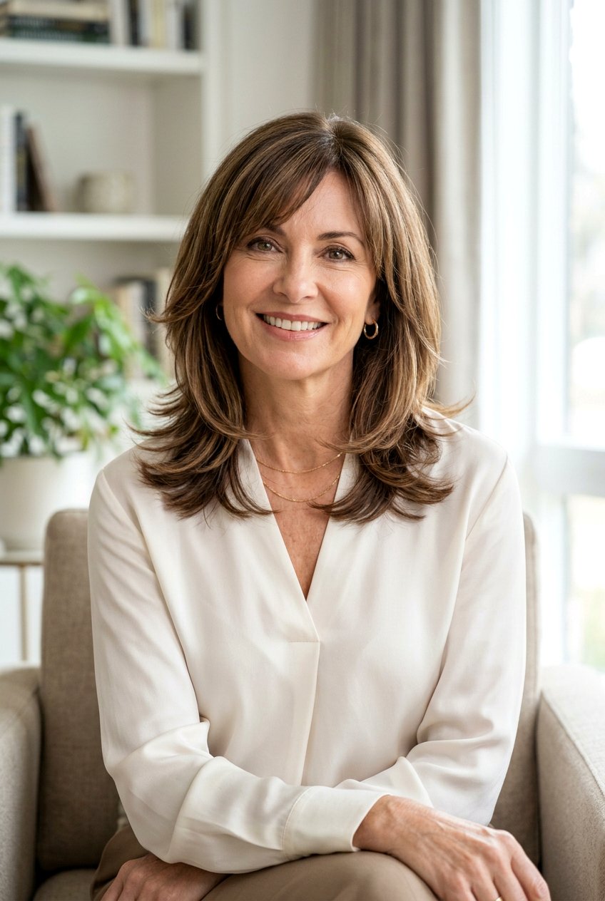 Medium Length Haircut With Flipped Ends For Mature Women - 20 medium haircut with flipped ends - 20 medium haircut with flipped ends