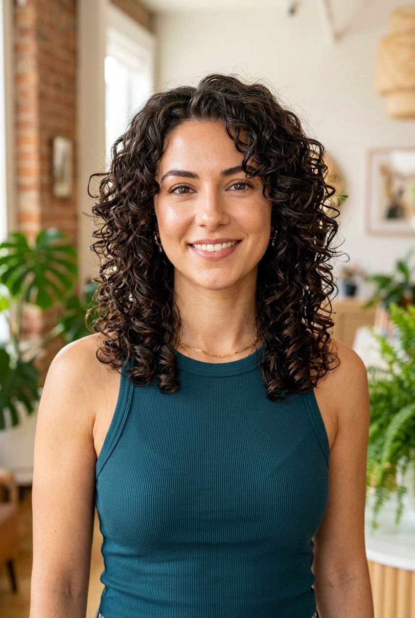 Medium Length Layered Curly Haircut - 20 medium length layered hairstyles - 20 medium length layered hairstyles