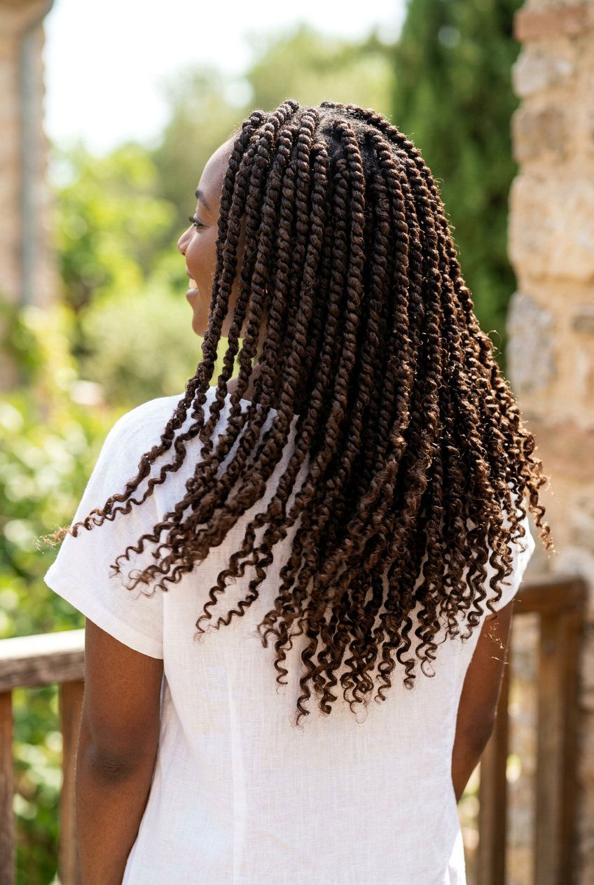 Medium Length Passion Twists - 20 passion twists hairstyles - 20 passion twists hairstyles