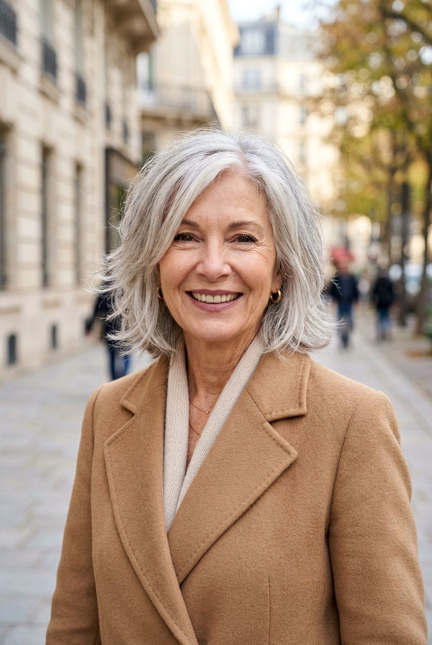 Medium Length Razored Layered Cut - 20 medium haircut for women over 70 - 20 medium haircut for women over 70