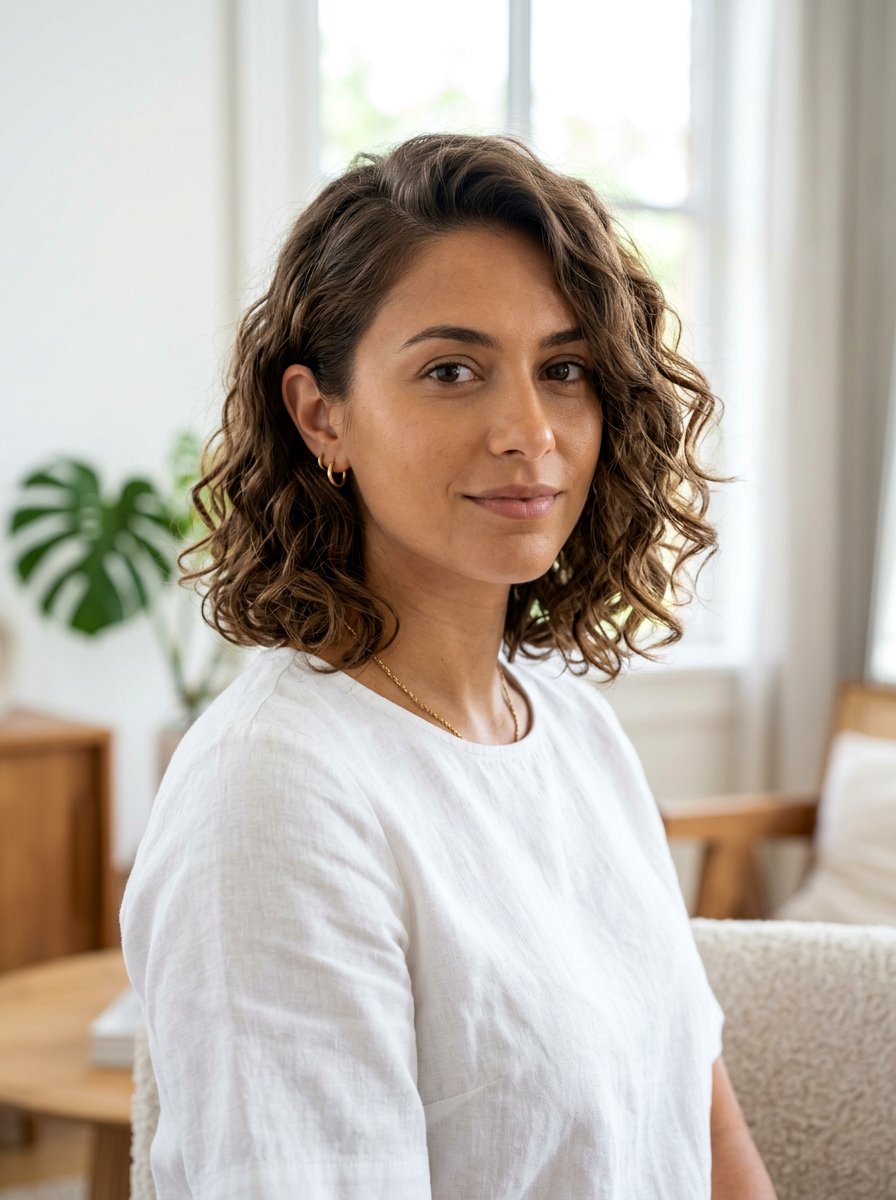 Medium Length S Curl Bob - 20 s curl perm hairstyle - 20 s curl perm hairstyle