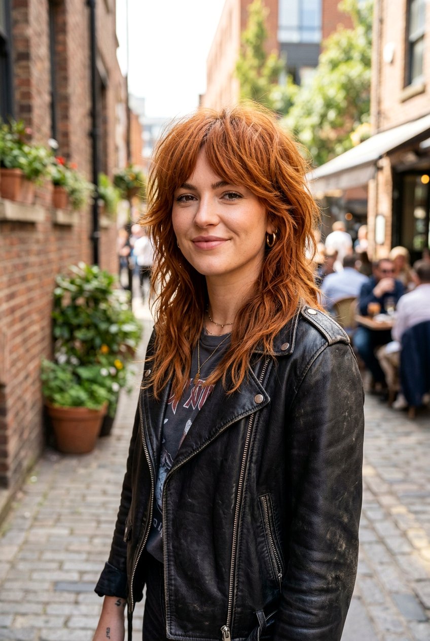 Medium Length Shaggy Wolf Cut - 20 modern mom haircut for thick hair - 20 modern mom haircut for thick hair