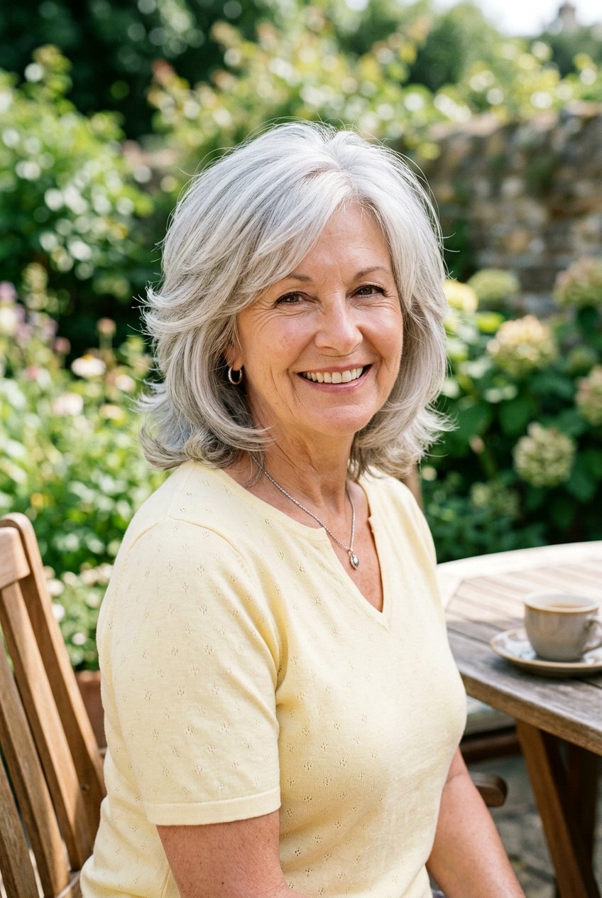 Medium Length Soft Layers With Volume - 20 medium haircut for women over 70 - 20 medium haircut for women over 70