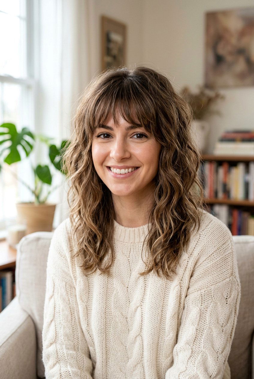 Medium Length Soft Shag For Oval Face - 20 medium haircut for oval face women - 20 medium haircut for oval face women