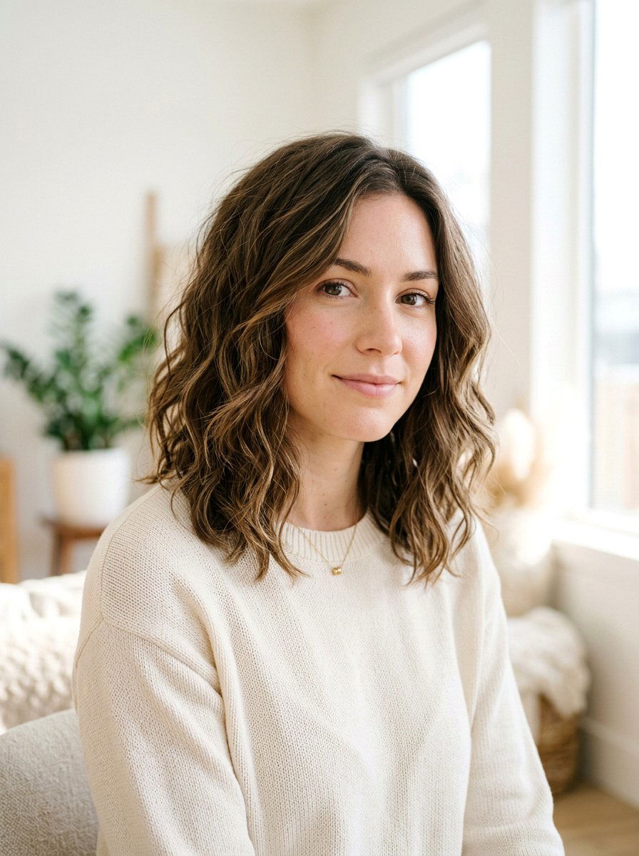 Medium Length Tousled Wavy Lob Haircut For Women - 20 tousled wavy haircut for women - 20 tousled wavy haircut for women