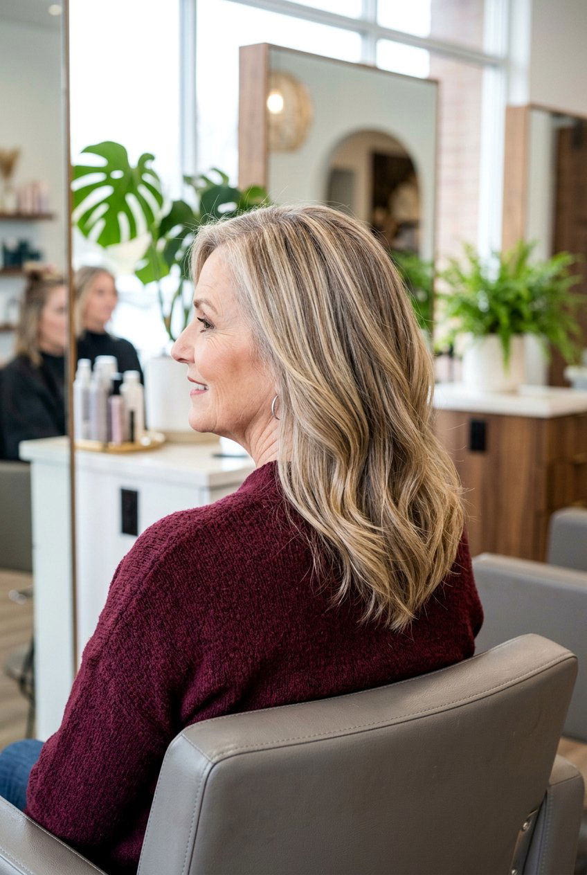 Medium Length V Cut Haircut - 20 medium haircut for women over 70 - 20 medium haircut for women over 70