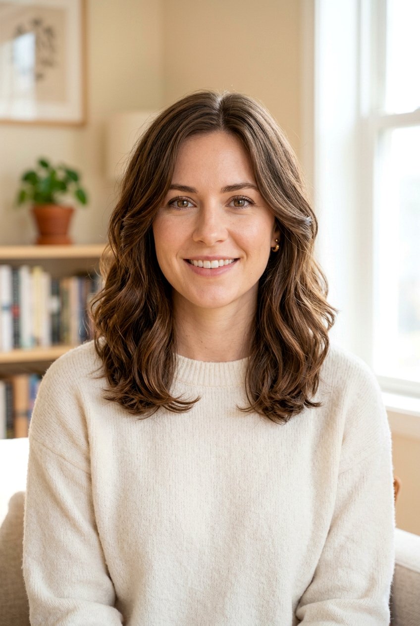 Medium Length Wavy Haircut With Inward Layers - 20 medium haircut for wavy thick hair - 20 medium haircut for wavy thick hair