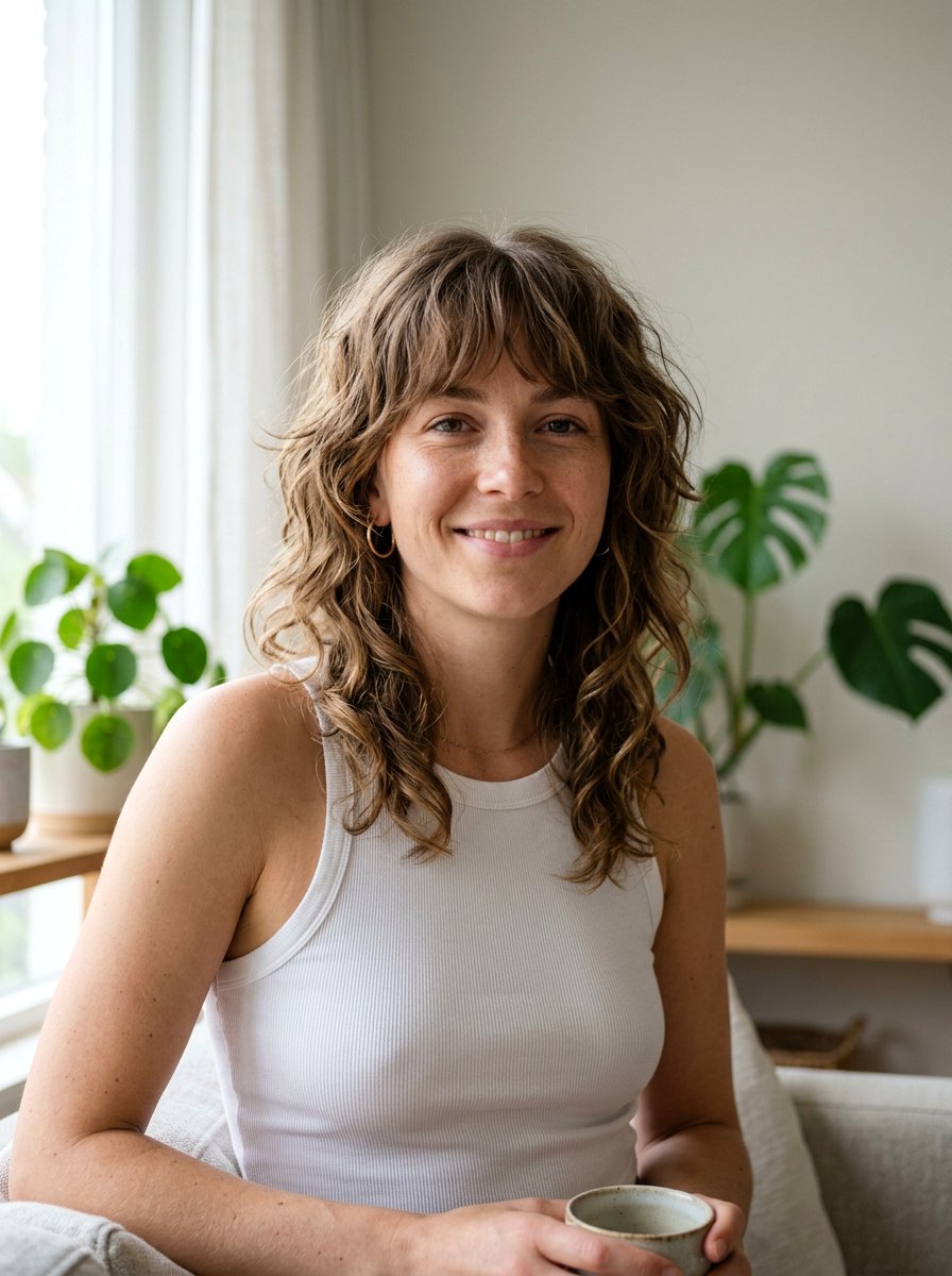 Medium Length Wavy Wolf Cut With Layers - 20 wavy wolf cut for medium hair - 20 wavy wolf cut for medium hair