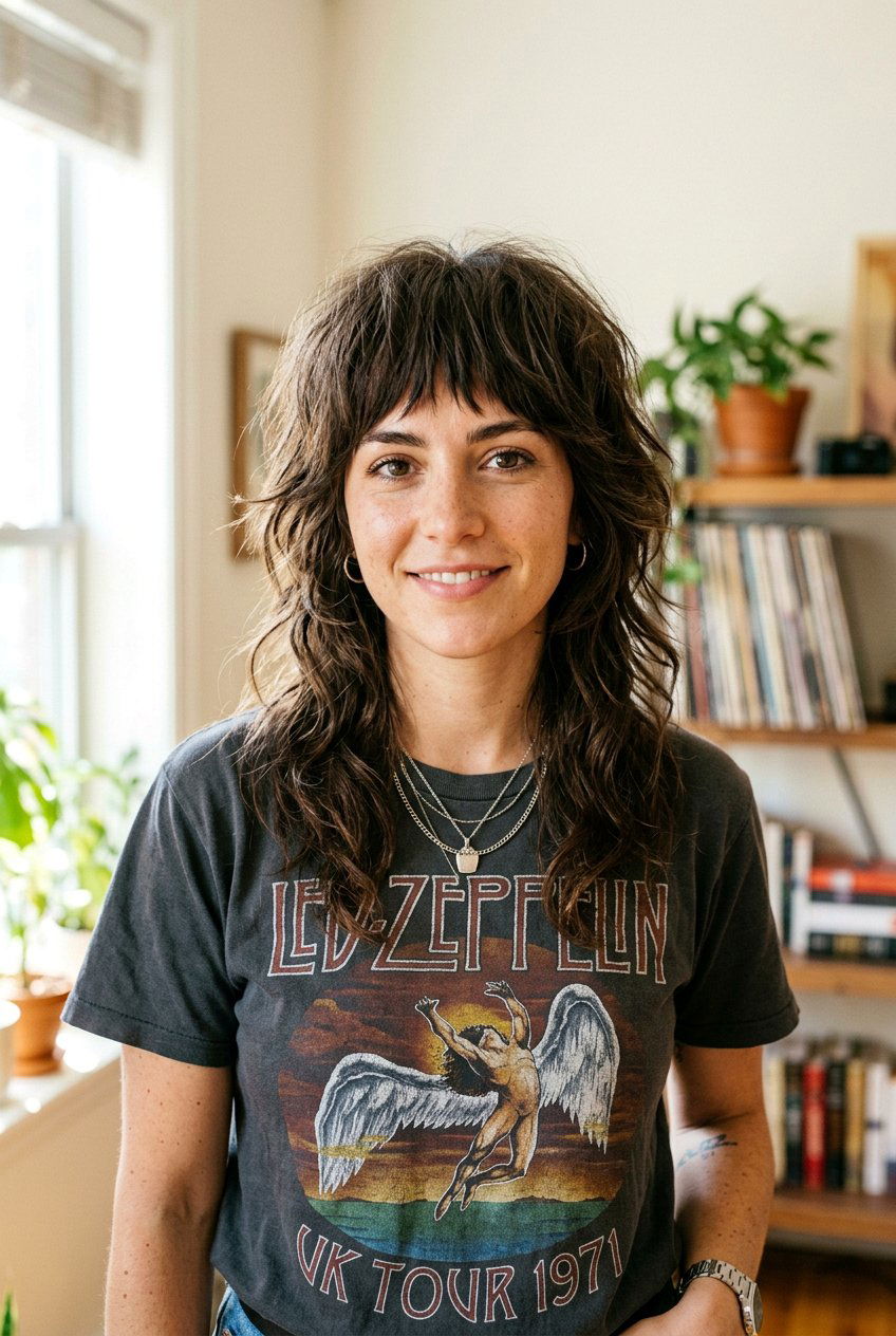 Medium Length Wolf Cut With Choppy Bangs - 20 low maintenance medium haircut with bangs - 20 low maintenance medium haircut with bangs