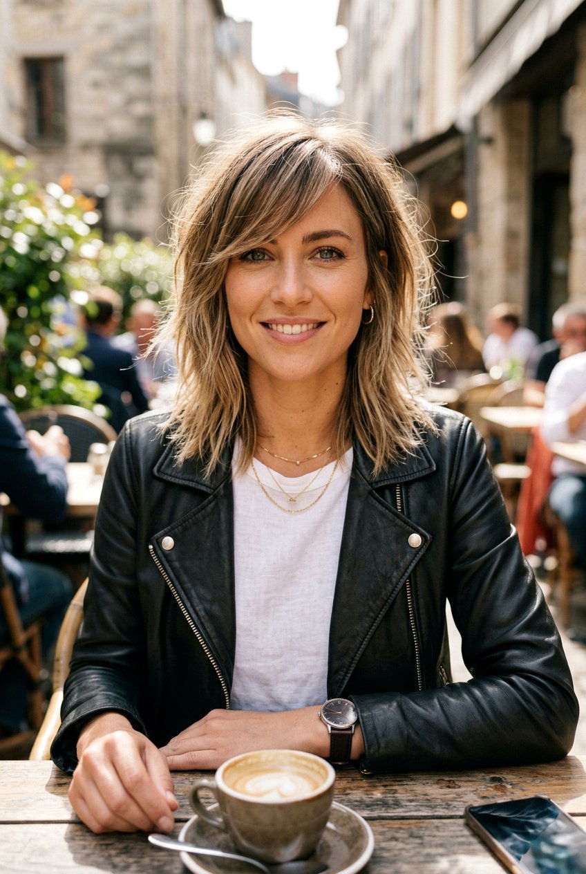 Medium Razor Cut With Side Fringe - 20 medium haircut with side fringe - 20 medium haircut with side fringe