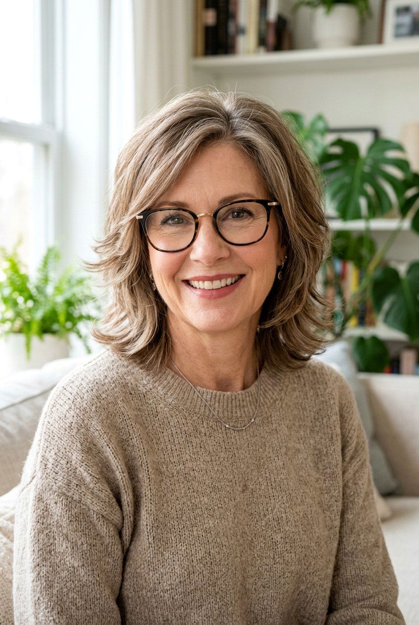 Medium Shag For Women Over 50 With Glasses - 20 medium shag for women with glasses - 20 medium shag for women with glasses